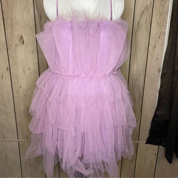 Altar’d State Giselle Tulle Tiered Dress – Soft Lilac – Size Small – NWT - Picture 9 of 11